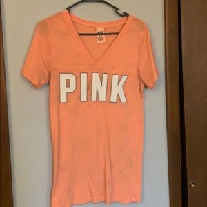 Victoria’s Secret pink T-shirt V-neck